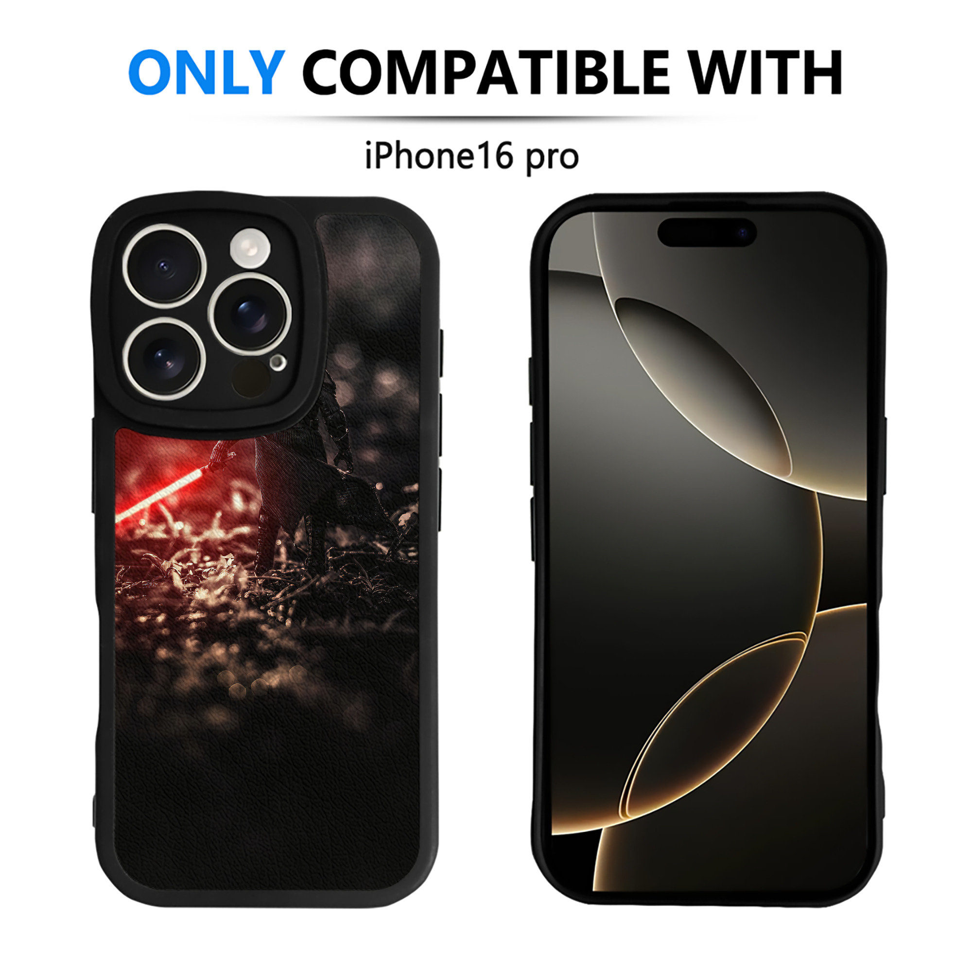 （画像用） スター・ウォーズ Star Wars 【iPhone 16シリーズ対応】シリコンスマホケース（レザー調） 材質：シリコン
